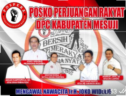 Ketua Pospera Relawan Ir. H. Joko Widodo, Apresiasi Polres Kabupaten Mesuji Lampung